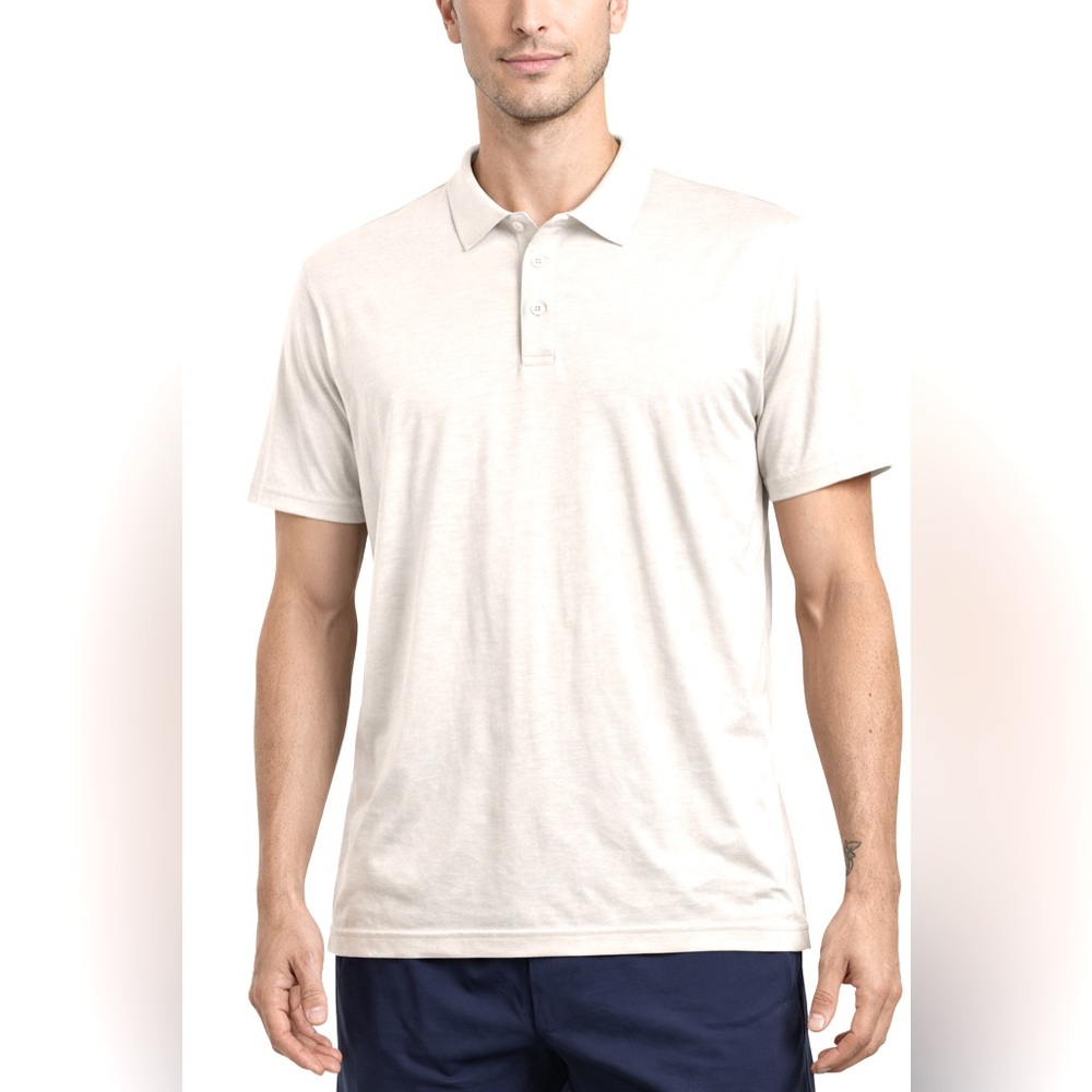 1764 Signature Beach Polo Men’s 2XL Sand Heather Golf Shirt NWT